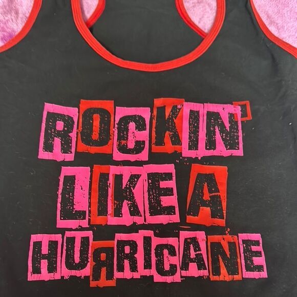 WE  AR  marvelous,  ZUMBA Top with Red Trim - Rockin' Like a Hurricane - Picture 2 of 4